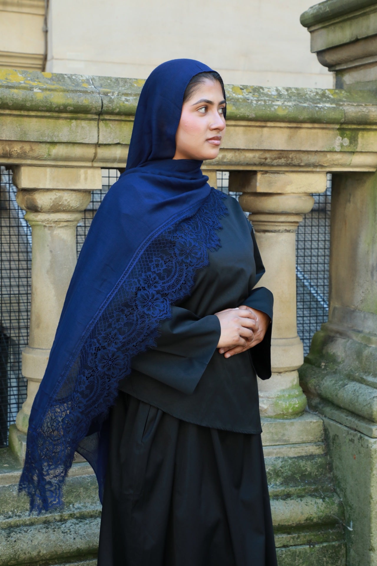 Modal Hijab With Lace