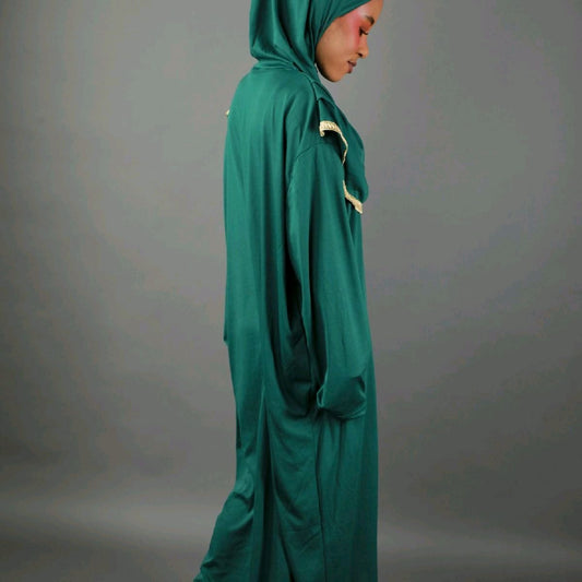 Praying Abaya With Attached Hijab
