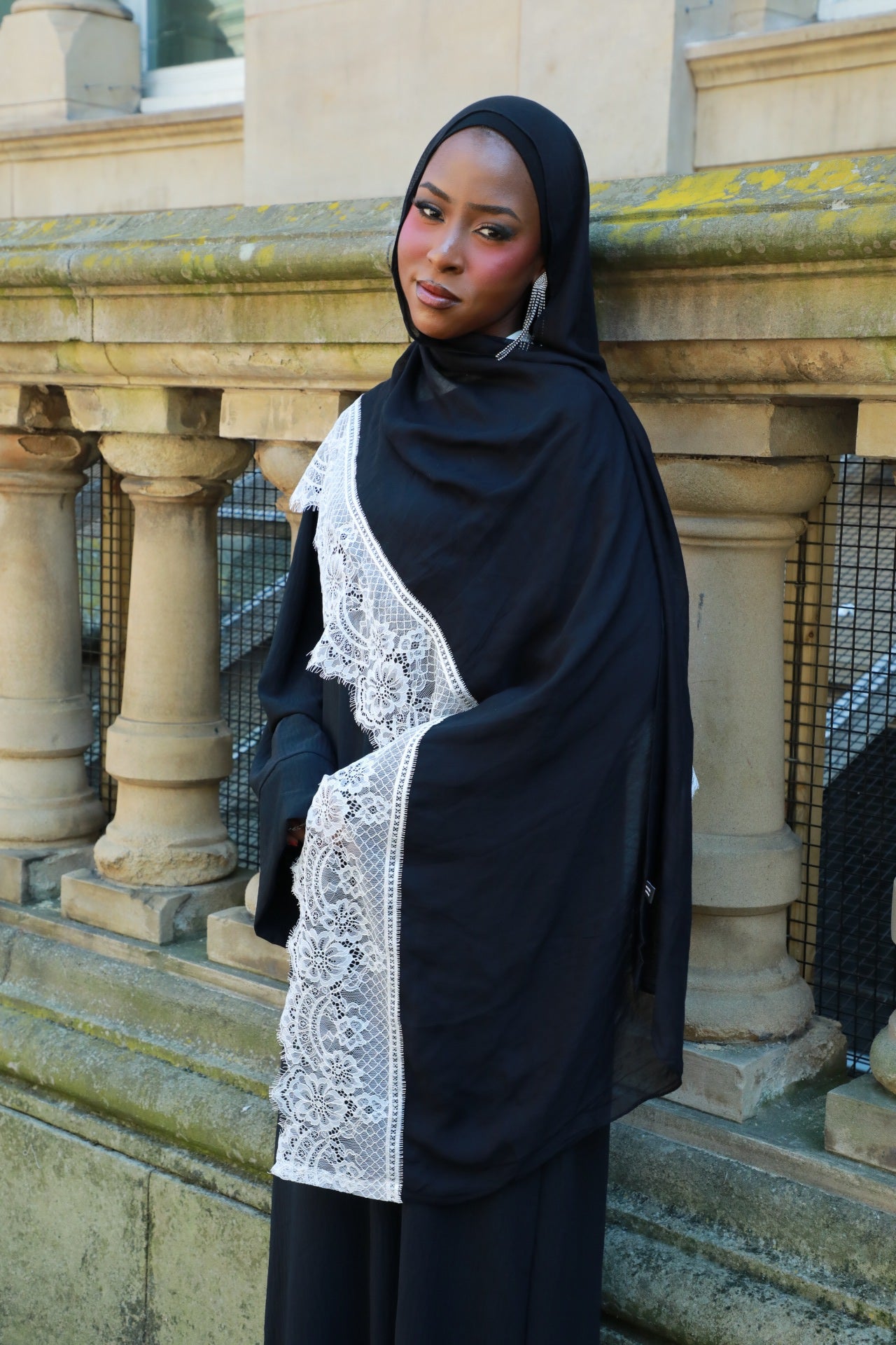 Modal Hijab With Lace