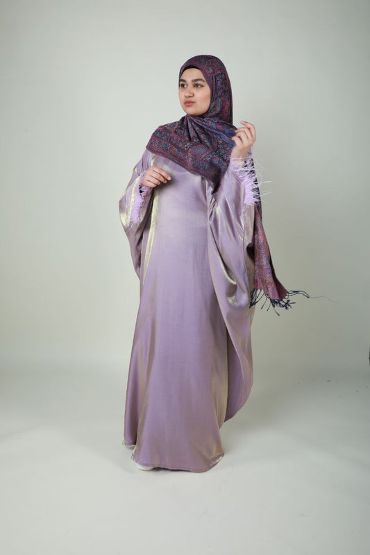 Butterfly Abaya - Two Tone Shimmer - Purple