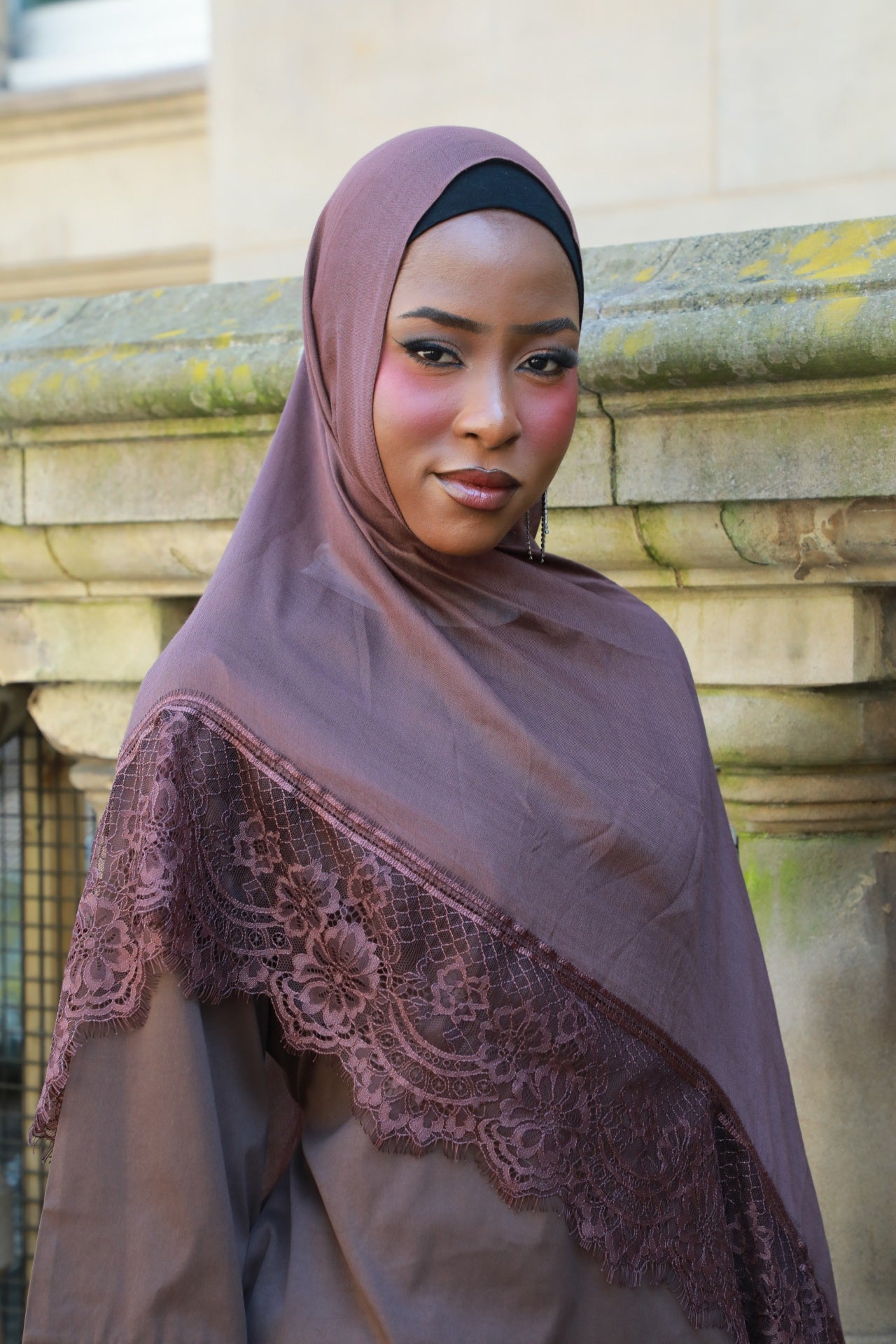 Modal Hijab With Lace
