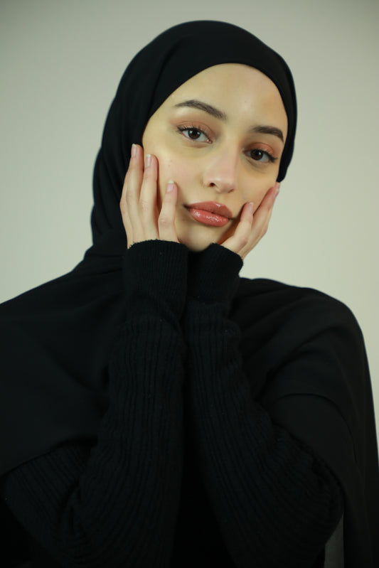 Chiffon Instant Hijab With Satin Under Cap - Twilight