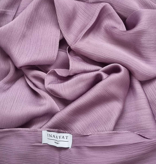 Satin Silk Scarf - Purple