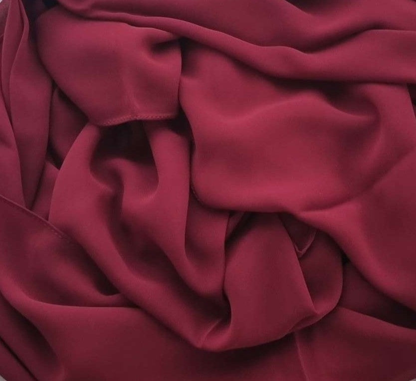 Chiffon Scarf - Maroon