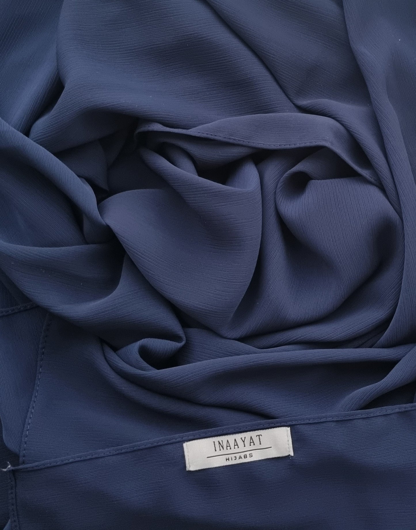 Crinkled Chiffon - Navy Blue