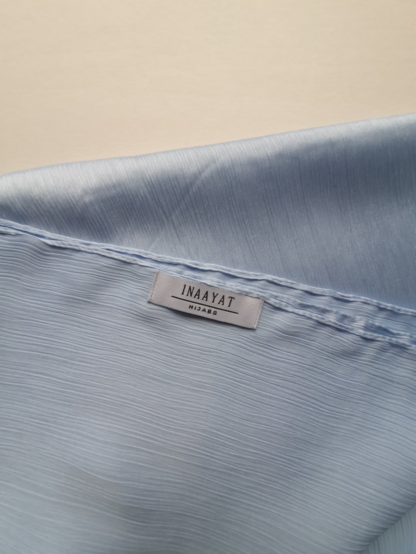 Satin Silk Scarf - Baby Blue