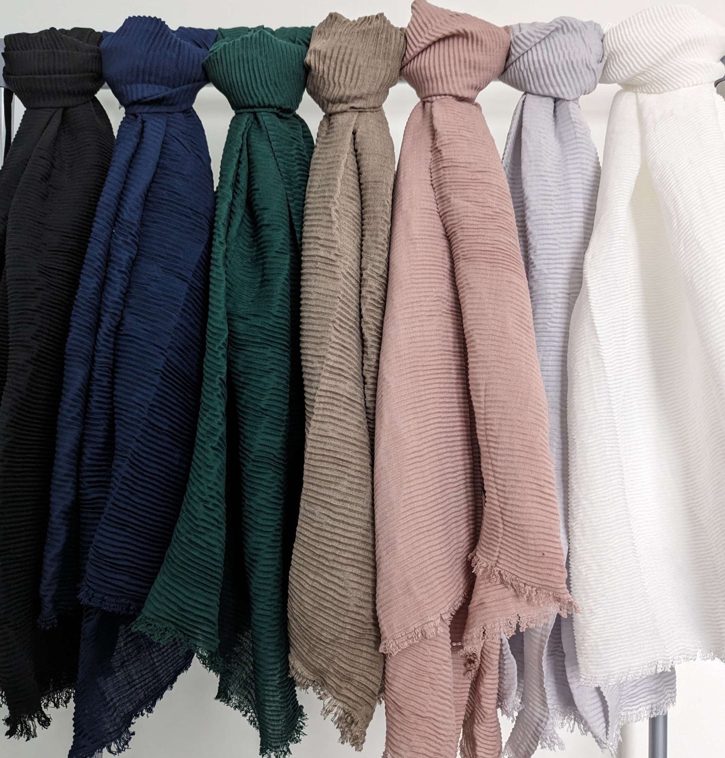 Soft Crinkle Cotton Scarfs (Different Shades Available).