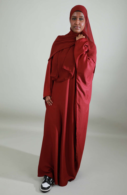 Butterfly Abaya - Maroon