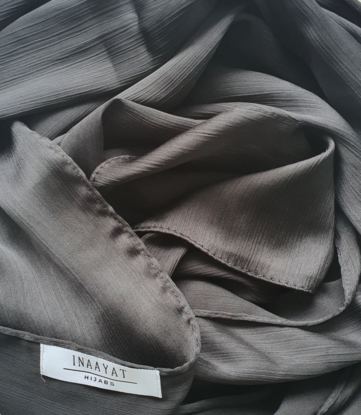 Satin Silk Scarf - Black